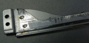 Fig29-DSCN3920 Figura 29 - Detalhe do acabamento da parte superior do braço.