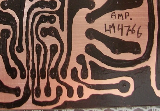 Figura 17 - Trecho da placa antes da correção.