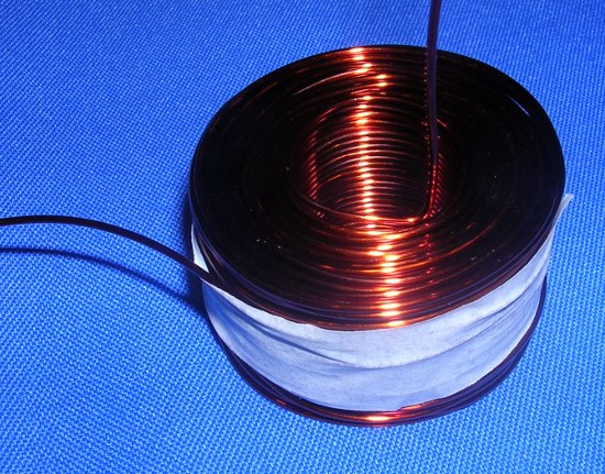 Figura 19 – Bobina pronta, mas com espiras soltas.