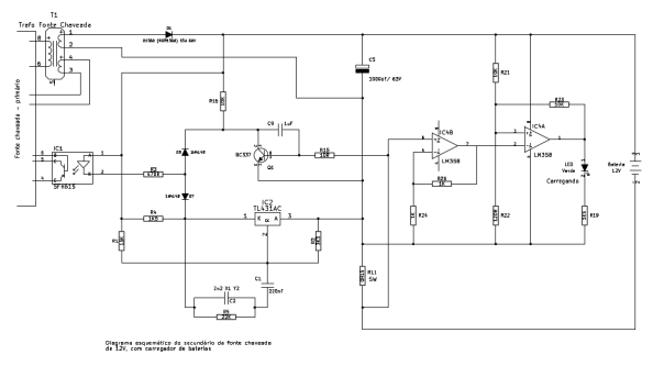 Figura 2 – Esquema do estágio secundário do carregador.