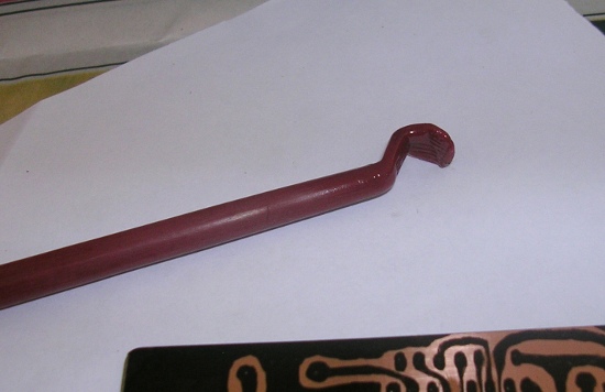 Figura 24 – Haste plástica para manusear a placa.