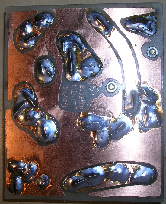 Figura 6 – Lado cobreado da PCI.