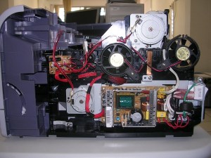 Figura 25 – Vista lateral direita da impressora.