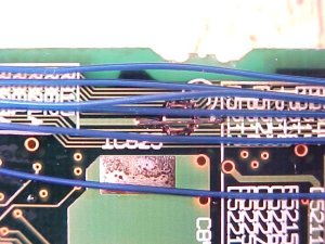 Figura 6 – Local do dano causado pelo parafuso, onde se nota a trilha mais espessa recuperada.