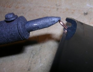 Figura 7 - Aquecimento do reforço metálico.