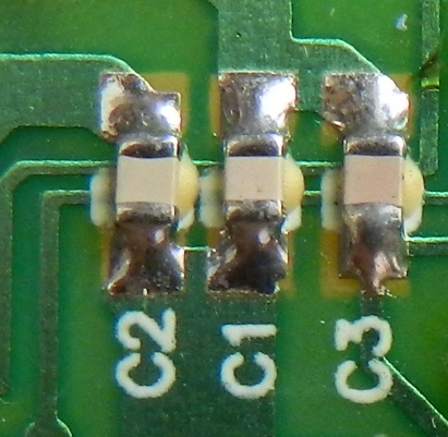 Figura 17 – Placa de controle remoto com capacitores SMD.
