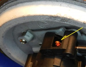 Figura 7 – Vista dos contatos de um dos pólos do termostato.