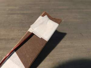 Figura 18 – Fixando o fio no carretel.