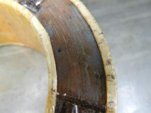 Figura 4 – Núcleo de transformador toroidal usado, visto bem de perto.