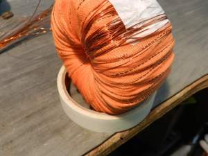 Figura 40 – Modo de apoiar o transformador para trabalhar nele.