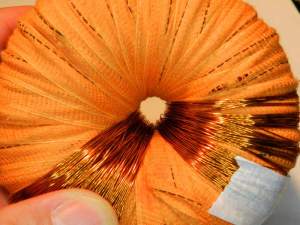 Figura 43 – Espaço disponível no centro do transformador, com os secundários prontos.