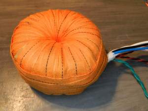 Figura 45 – Transformador pronto para envernização.