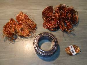 Figura 58 – Núcleo exposto do transformador toroidal 1.