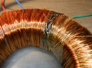 Figura 60 – Curto-circuito no transformador toroidal 2.