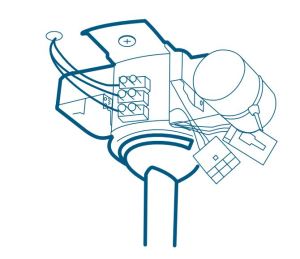 Figura 95 – Montagem do módulo de controle remoto em ventilador nacional.
