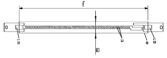 Figura 107 – Desenho do filamento LED da YunSun. Fonte: YunSun [98].