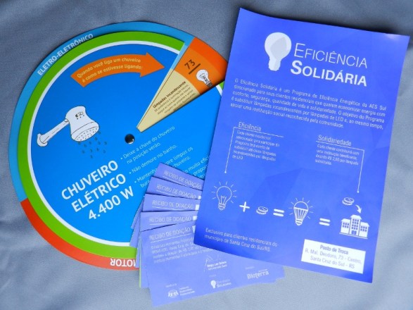 Figura 117 – Material de divulgação do Programa AES Sul de Eficiência Solidária.