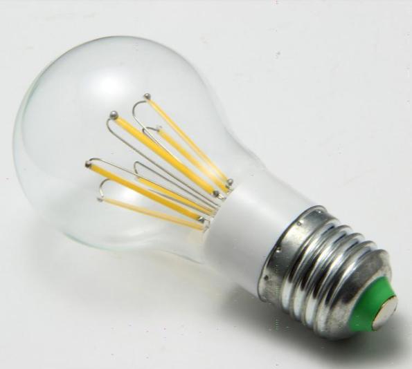 Figura 78 – Lâmpada de filamento LED, sem o suporte interno central, de vidro.