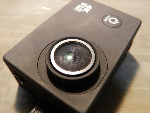 Figura 27 – Câmera montada, lente lambuzada...