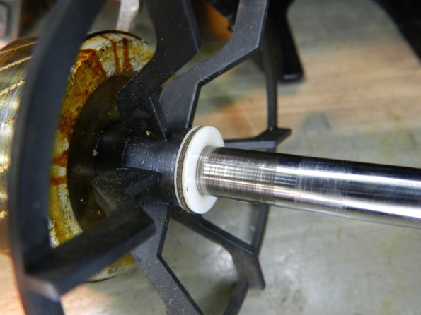 Figura 39 – Rotor após a limpeza, com as arruelas.